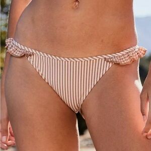 Aerie Gingham Seersucker Bikini Swim Bottoms